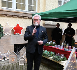 Das Bild zeigt: Justizminister Herbert Mertin