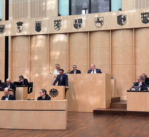 das Bild zeigt: Justizminister Philipp Fernis im Bundesrat